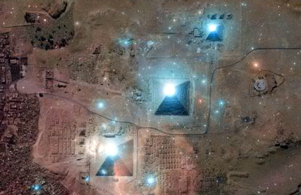 Alineacion de las pirámides Giza con la constelacion de orion